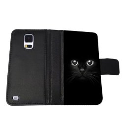 Black Cat - Samsung Galaxy S5 Wallet Case