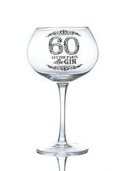 Boxer Gifts Age 'sixty - Let The Party Be-gin' Novelty Gin Birthday Bloom Balloon Glass Funny Gin Glassware Gift Perfect For A Gin