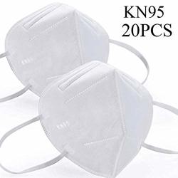 KN95 Dust Masks Full Face Mask With Free Adjustable Headgear N95 Mask Full Face Mask Dust Masks 20PACKS