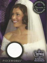 Alyssa Milano - Charmed "the Power Of Three" Series - "authentic Pieceworks" Card Pw1