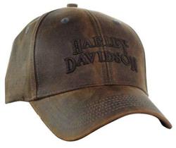 HARLEY-DAVIDSON Regal Brown Stone Washed Baseball Cap Motorcycle Hat BC111439