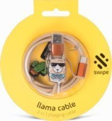 Thumbs Up Swipe: 3-IN-1 Cable - Llama Powerlead Charging Cable
