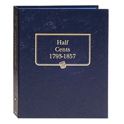 Whitman Us Half Cent Coin Album 1793 - 1857 9109