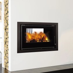 C&a Cristal 78 Double Sided - Built-In Fireplace - 81MM Steel Frame