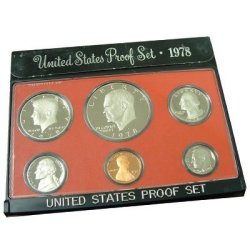 1978 Proof Set Original Us Mint 6 Coin Proof Set
