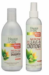 Hawaiian Silky 14-IN-1 Miracles Apple Cider Vinegar Hair Set Shampoo+leavein-conditioner