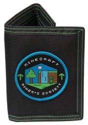 MINECRAFT - Miners Society - Tri-fold Wallet - Black green