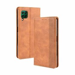 Allcecase For For Huawei P40 Lite nova 6 Se Magnetic Buckle Retro Crazy Horse Texture Horizontal Flip Leather Case With Holder & Card Slots &