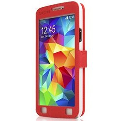Capdase Red & White Sider V-baco Folder Case For Samsung Galaxy S5