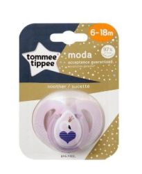 Tommee Tippee Ctn Moda Soother 6-18M Girl