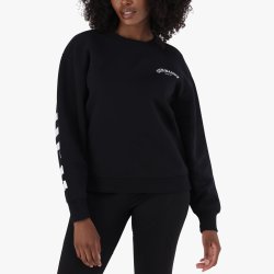 Women&apos S Black Oversized Crew Sweater