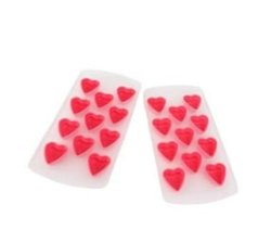 Silicone Heart Shaped Pop Out Mould Ice Cubes Tray