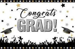 Aofoto 10X7FT Graduation Backdrop For Photography 2020 Trencher Caps And The Graduate Silhouette Background Congrats Grads Prom Party Decoration School Events Photo Shoot Poster
