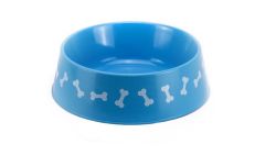 Blue Plastic Dog Bowl - 25CM