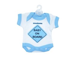 Snookums Babygro Baby On Board - Blue