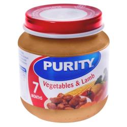 Purity 2ND Foods Vegetable & Lamb Vegetable And Lamb 125 Ml
