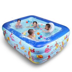 210cm 3 Ring Child Kids Large Inflatable Swimming Pool - Make An Offer