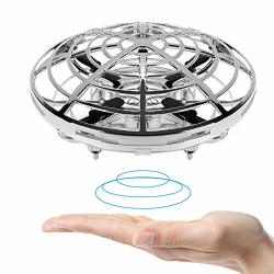 Hand Drones For Kids And Adults Bluelf MINI Drone Helicopter Easy Flying Ball Drone Toys For Boys Or Girls Aged 3 4 5 6 7 8-16 Silver