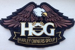 Harley Davidson Hog Big Eagle Embroidery Patch Great Christmas Present For Biker