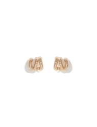 Olivia Organic Curve Stud Earrings - 0 Gold