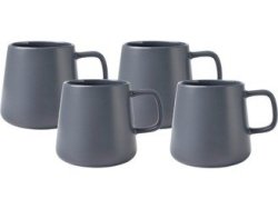 Maxwell & Williams Sala Mug Set Of 4 Charcoal