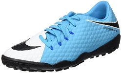 Nike Hypervenomx Phelon III Tf Mens Football Boots 852562 Soccer Cleats Us 7 White Black Photo Blue 104