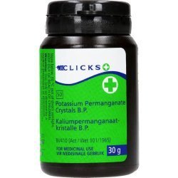 Clicks Potassium Permanganate 30G | R26.99 | Baby Clothes | PriceCheck SA