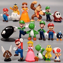 Super Mario BrOthers Cake Topper 18 Piece Action Figures By Toysoutletusa