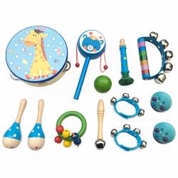 Kids Musical Instruments Cicy 13 Piece Musical Instruments Percussion Toy Set For Kids Children Educational Early Learning Toys Musical Toys For Boys And Girls