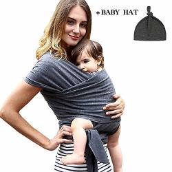 Baby Wrap Carrier Sling Bjorn- For New Born Infant And Babies Up To 35 Lbs Many Purpose Including Wrap Carrier Sling Bjorn K'tan 95%