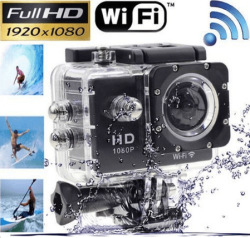 2.0" 1080p Full Hd Action Sports Camera camcoder. Wifi. Waterproof Available In Black White Silver