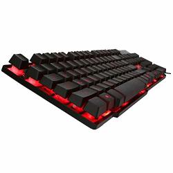 Daduizhang Profession Game Mechanical Crack Illuminated LED Backlight USB Wired Multimedia PC Gaming Keyboard Red