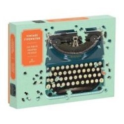 Vintage Typewriter 750 Piece Shaped Puzzle Jigsaw
