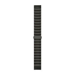 Garmin Quickfit 22 Watch Straps - Hybrid Titanium silicone Bracelet Carbon Gray Dlc