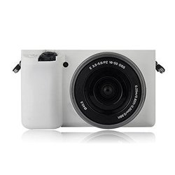 Zdmoon White Multicolor Soft Silicone Skin Case Bag Camera Cover Protector For Sony A6000