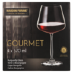 Gourmet Burgundy Glass Set 4 Piece