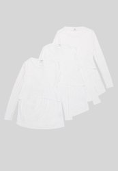 Cotton On Maternity 2 In 1 Long Sleeve Top 3 Pack - White