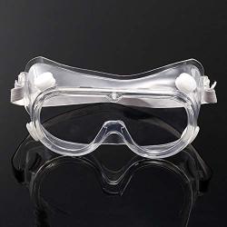 Futureshine Eye Protection Goggles Adjustable Elastic Band Transparent Goggles Antifog Splashproof Dustproof Outdoor Sports Protective Cycling Glasses