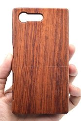Phantomsky Wooden Phone Case Compatible For Sony Xperia X Compact - Rosewood