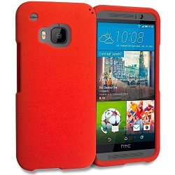 Htc One M9 Case Techspec Tm Orange Hard Rubberized Case Cover For Htc One M9