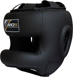 RDX Maya Hide Leather Boxing Mma Headgear Ufc Head Guard Sparring Helmet Fighting Protector