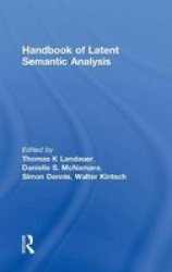 Handbook Of Latent Semantic Analysis Hardcover