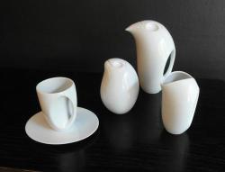 Exquisite Czechoslovakian Translucent White Porcelain Tea Set