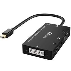 Rankie MINI Dp Adapter 4-IN-1 Dp 1.2 VERSION 1080P MINI Displayport Thunderbolt Port Compatible To Hdmi dvi vga Hdtv With Audio Output Male To Female Adapter Converter