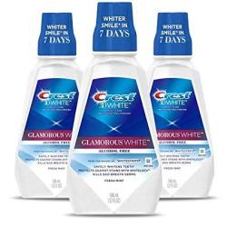 Crest 3D White Luxe Glamorous White Multi-care Whitening Mint Flavor Mouthwash Pack Of 3 Packaging May Vary