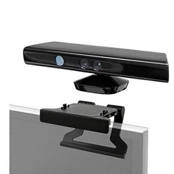 Yanbirdfx Plastic Tv Clip Mounting Mount Stand Holder For Microsoft Xbox 360 Kinect Sensor Black