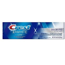 Crest 3D White Luxe Diamond Strong Whitening Toothpaste Brilliant Mint 4.8 Oz Pack Of 2