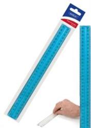 30CM Finger Grip Ruler Clear Blue-raised Centre For Easy Handling Centimetres And Millimetres Translucent Colour Perfect For Home Classroom And Office Use Durable