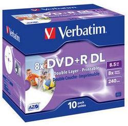 Verbatim 43665 Inkjet Printable Double Layer 8.5GB DVD+R
