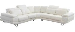 Dennis Two-tone Leather Corner Sofa